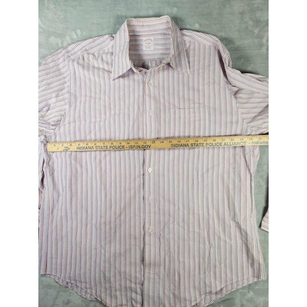 Brooks Brothers Original Polo Shirt Mens XL Button Down Multicolor Stripes - Picture 5 of 8